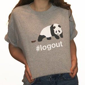 #logout Panda Tee